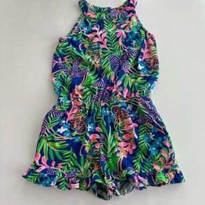 Lilly Pulitzer Tropical Tiger Palm Romper XS (2-3)